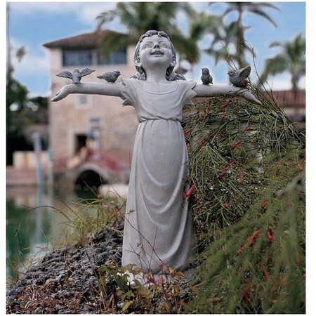 Design Toscano Basking in God's Glory Little Girl Statue: Medium NG34012